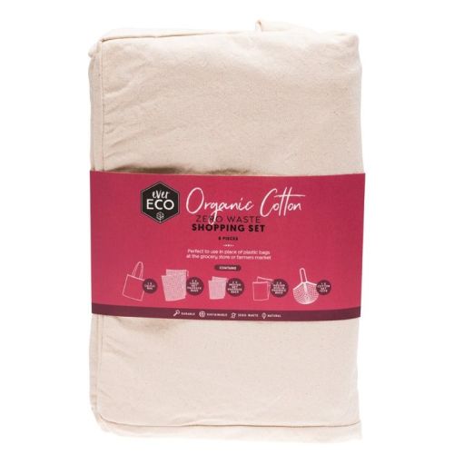 Ever Eco Cotton Zero Waste Shopping Set 8 Pack