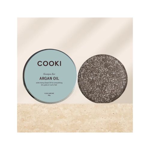 Cooki Haircare Argan Oil Shampoo Bar 65g Box
