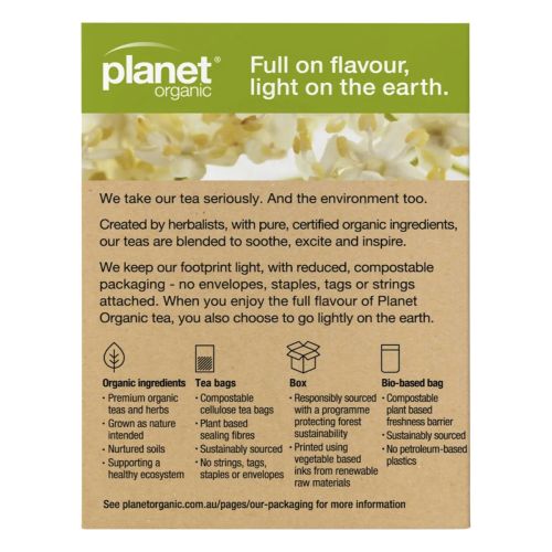 Planet Organic Elderflower Herbal Tea Bags 25pk