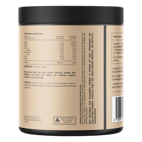 Switch Nutrition Arginine 100% Pure L-Arginine Unflavoured 200g