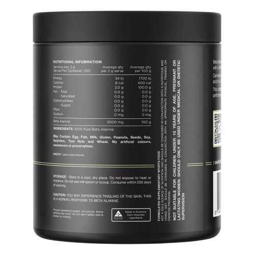 Switch Nutrition Hasta Beta Alanine Powder 100% Pure Unflavoured 400g