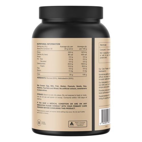 Switch Nutrition Carbs 100% Pure Carbohydrates Unflavoured 1kg