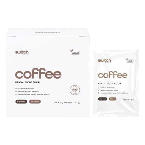 Switch Nutrition Coffee Mental Focus Elixir Espresso Sweetened 25pk