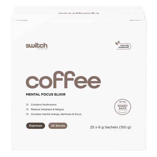 Switch Nutrition Coffee Mental Focus Elixir Espresso Sweetened 25pk