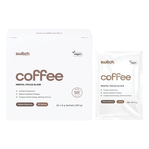 Switch Nutrition Coffee Mental Focus Elixir Naked Espresso 25 pk
