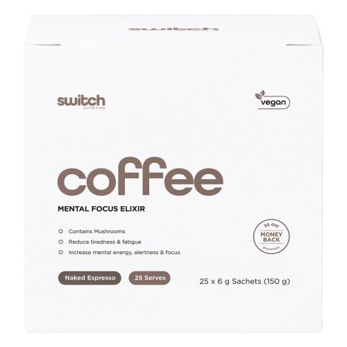 Switch Nutrition Coffee Mental Focus Elixir Naked Espresso 25 pk