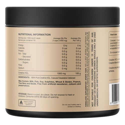 Switch Nutrition Creatine 100% Pure HCL 90 Caps