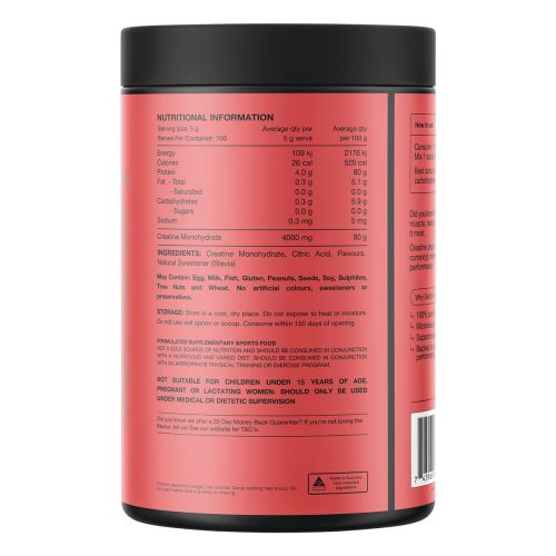 Switch Nutrition Creatine Monohydrate Red Raspberry 500g
