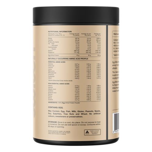 Switch Nutrition Egg White Protein Powder Unflavoured 300g