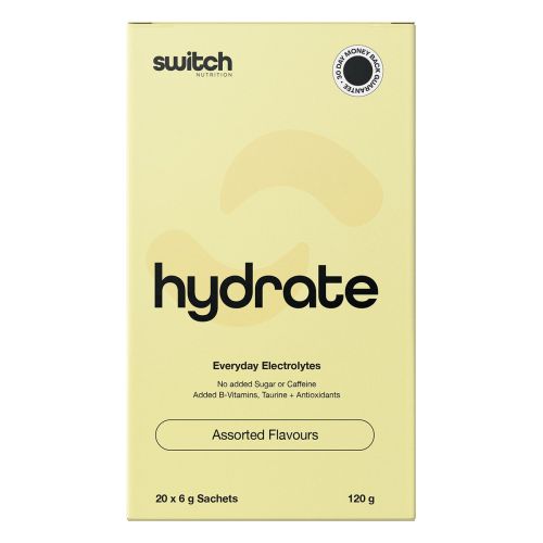 Switch Nutrition Hydrate Electrolytes No Added Sugar Assorted Flavours 20 x 6g