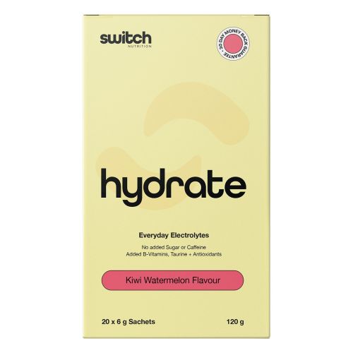 Switch Nutrition Hydrate Electrolytes No Added Sugar Kiwi Watermelon 20 x 6g Watermelon