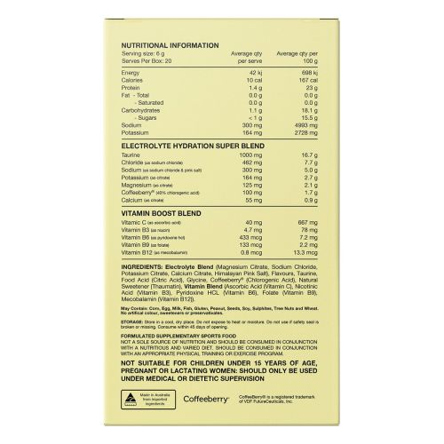 Switch Nutrition Hydrate Electrolytes No Added Sugar Mango Passionfruit 20 x 6g