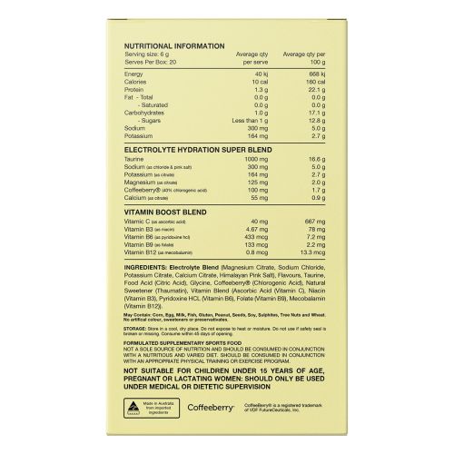 Switch Nutrition Hydrate Electrolytes No Added Sugar Orange Crush 20 x 6g