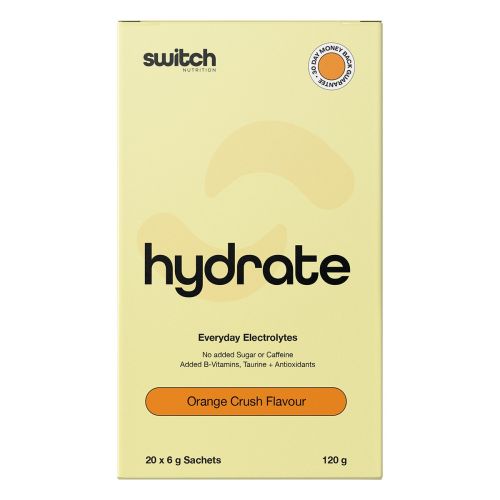 Switch Nutrition Hydrate Electrolytes No Added Sugar Orange Crush 20 x 6g