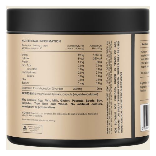 Switch Nutrition Mag Gly 100% Pure Magnesium Glycinate 90 Caps