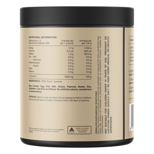 Switch Nutrition Tyrosine 100% Pure L-Tyrosine Unflavoured 200g