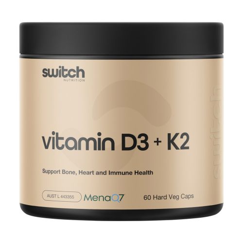 Switch Nutrition Vitamin D3 + K2 60 Caps