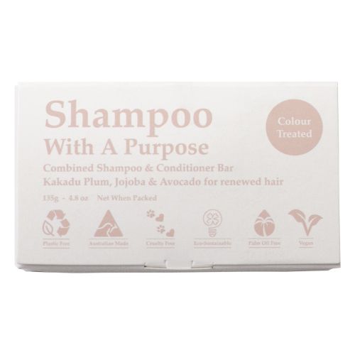 Shampoo With A Purpose Shampoo & Conditioner Bar Colour Treated 135g