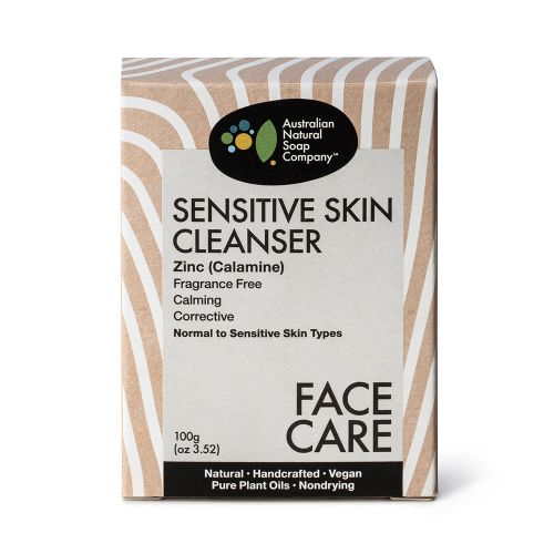 Buy The Australian Natural Soap Co Sensitive Skin Cleanser with Zinc 100g online