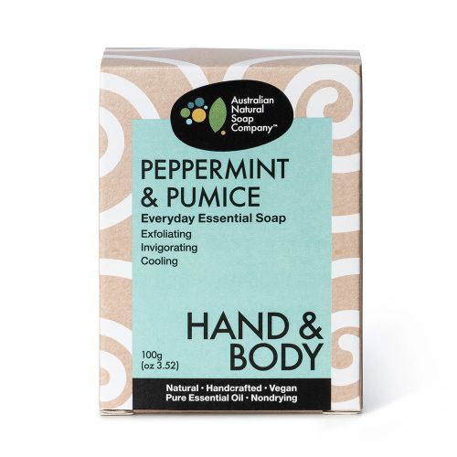 Buy The Australian Natural Soap Co Peppermint & Pumice Soap 100g online