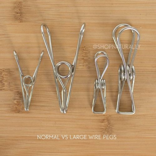 Wire Pegs 201 Grade Stainless Steel Clothes Pegs 50 Pack