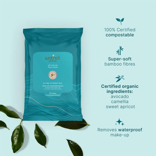 Wotnot Facial Wipes Ultra-Hydrating 25 Pack