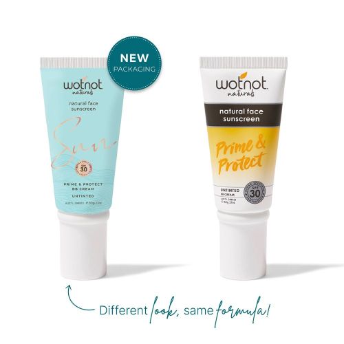 Wotnot Natural Face Sunscreen SPF30 & BB Cream Untinted 60g