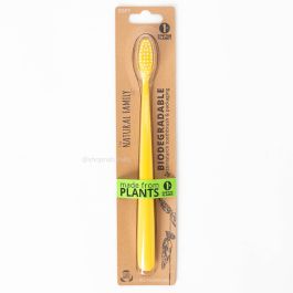 NFco Bio Toothbrush Neon Yellow | Shop Naturally