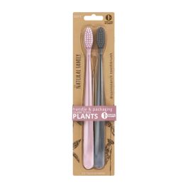 NFco Bio Toothbrush Rose Quartz & Monsoon Mist 2 Pack | Shop Naturally
