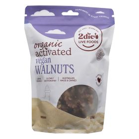 2die4 Live Foods Organic Activated Walnuts Vegan 275g
