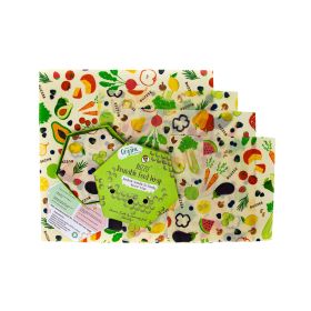 BUZZEE ORGANIC BEESWAX WRAPS PACK 4 HARVEST