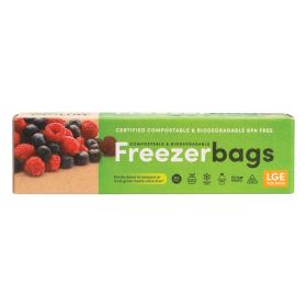 BioTuff Compostable Freezer Bags Large 6 litres