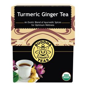Organic Herbal Tea Bags Turmeric Ginger Tea 18pk