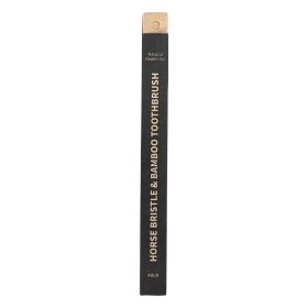 Horse Bristle & Bamboo Toothbrush Adult Med-Soft 12x1pk