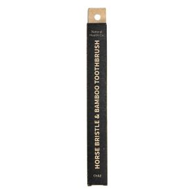 Horse Bristle & Bamboo Toothbrush Child Med-Soft 12x1pk