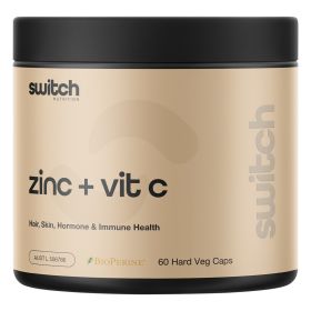 Switch Nutrition Zinc + Vitamin C 60 Caps