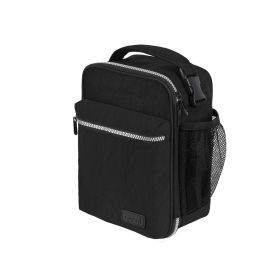 SACHI INSULATED 'EXPLORER' LUNCH BAG BLACK