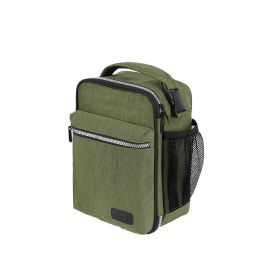 SACHI INSULATED 'EXPLORER' LUNCH BAG OLIVE