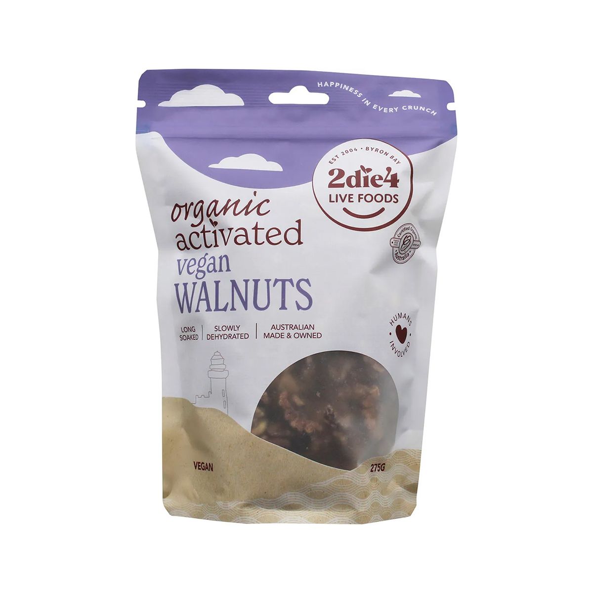 2die4 Live Foods Organic Activated Walnuts Vegan 275g