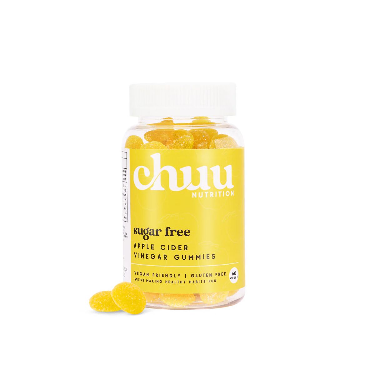 Chuu Nutrition Apple Cider Vinegar Gummies Sugar Free 60 pcs