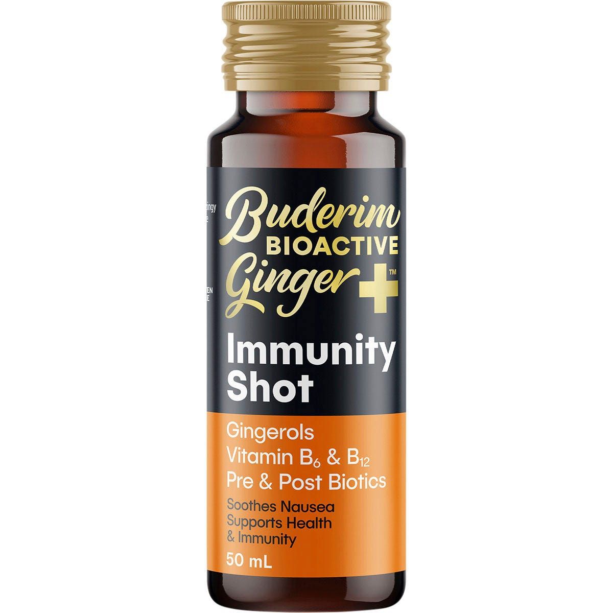 Buderim Ginger BioActive+ Immunity Shot 50ml x 10 pack