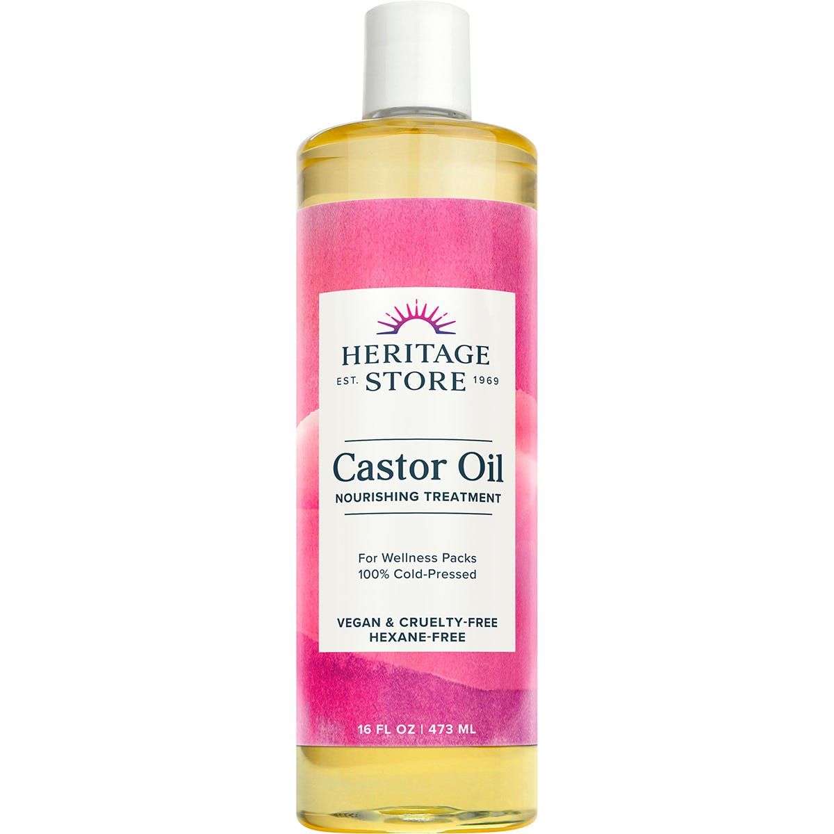 Heritage Store Castor Oil 100% Cold Pressed 473ml