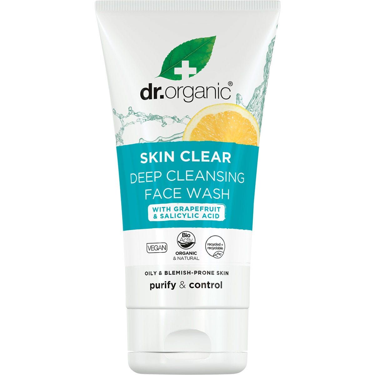 Dr Organic Skin Clear Deep Cleansing Face Wash 125ml