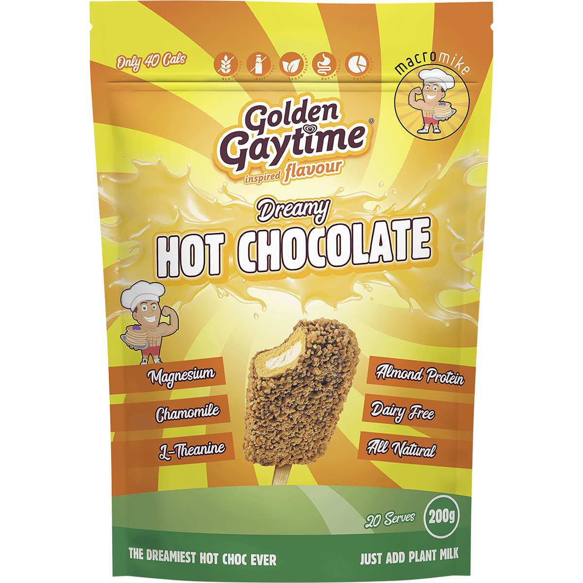 Macro Mike Dreamy Hot Chocolate Golden Gaytime 200g