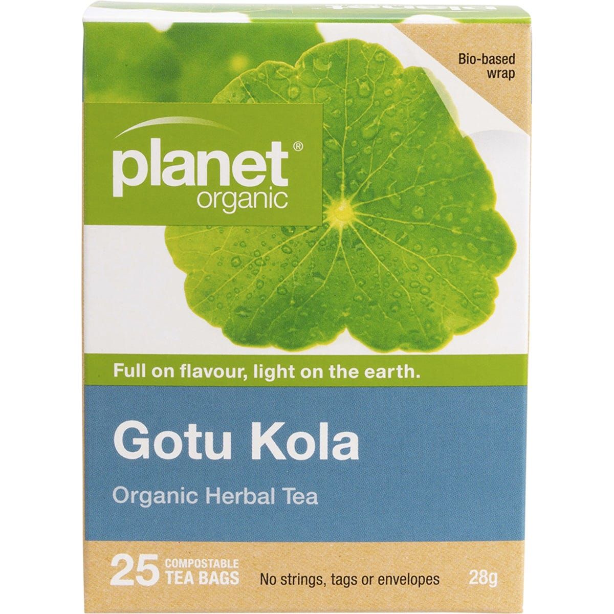 Planet Organic Gotu Kola Herbal Tea Bags 25pk