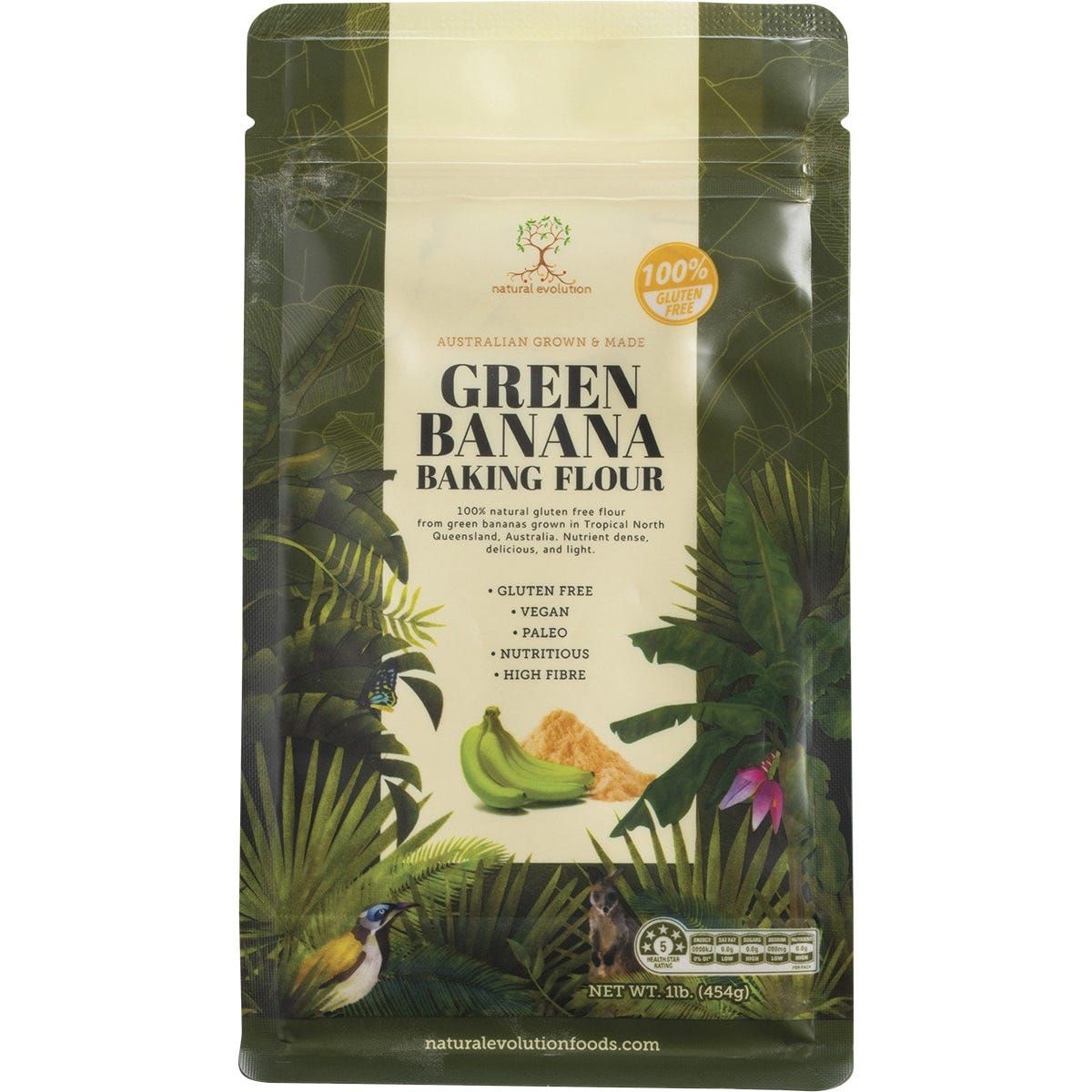 Natural Evolution Green Banana Baking Flour 454g
