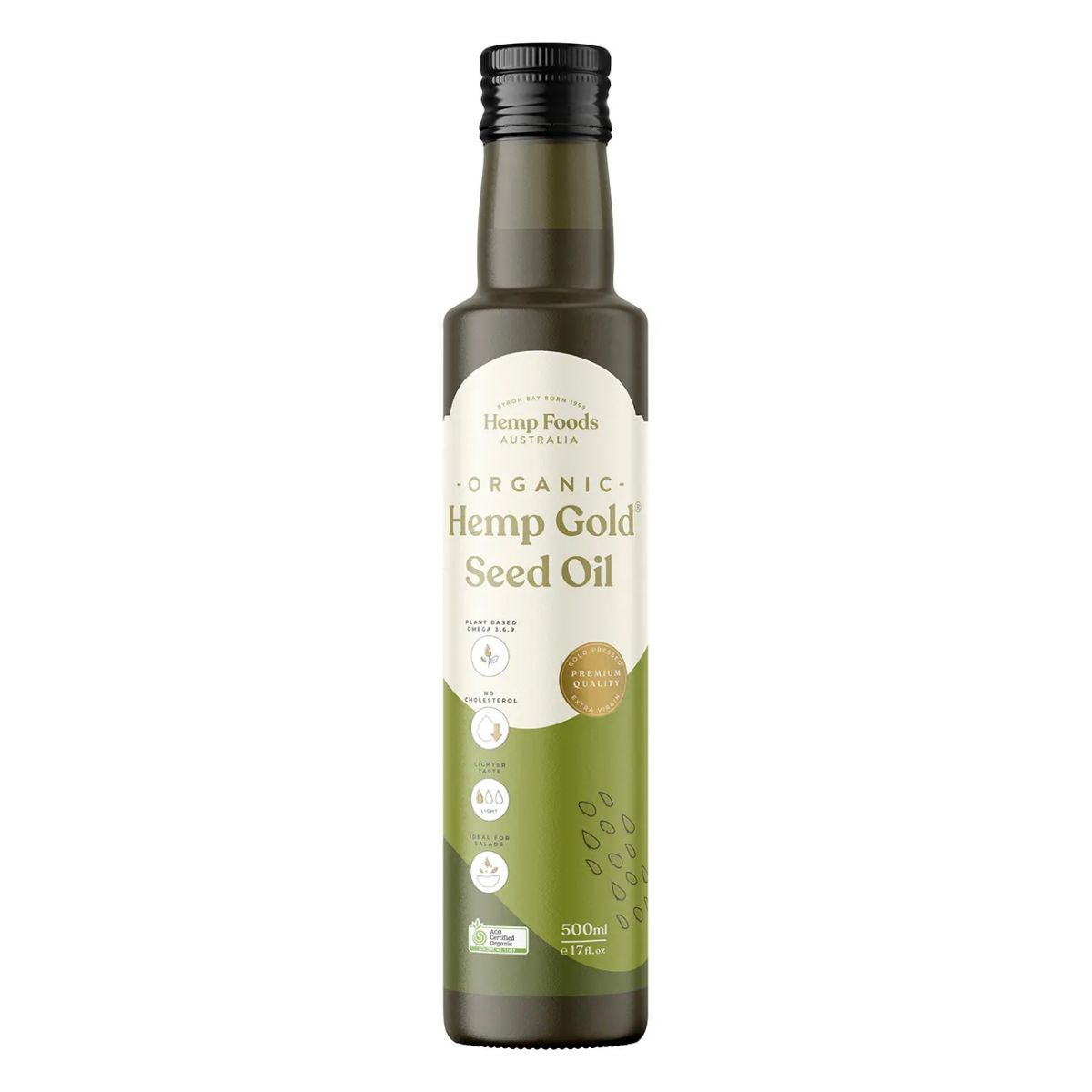 Hemp Foods Organic Hemp Gold Seed Oil 500ml