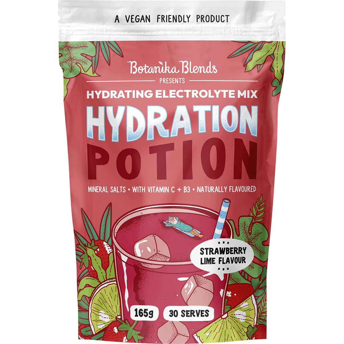Botanika Blends Hydration Potion Strawberry Lime 165g