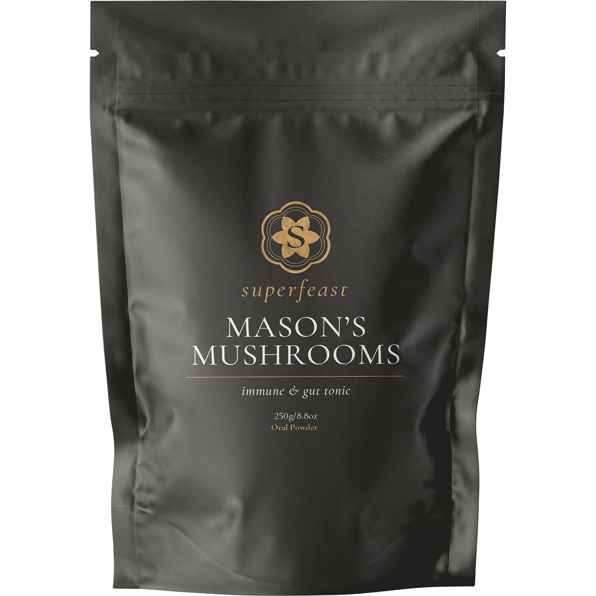 Superfeast Mason's Mushrooms Immune & Gut Tonic 250g