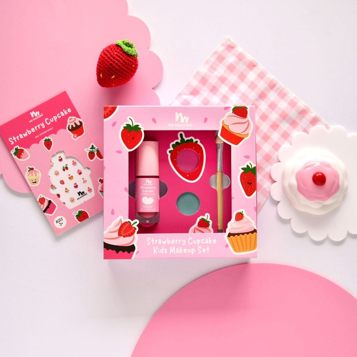 No Nasties Kids Play Makeup Pack Strawberry Cupcake
